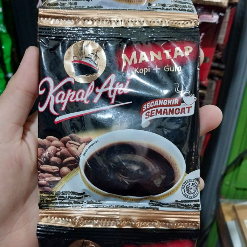 

Kapal api mantap kopi + gula renceng isi 10 sachet 25 grm