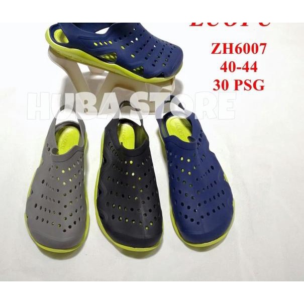 HUBA SEPATU SANDAL PRIA SLIP ON JELLY SEPATU COWOK SLOP KARET ZH6007