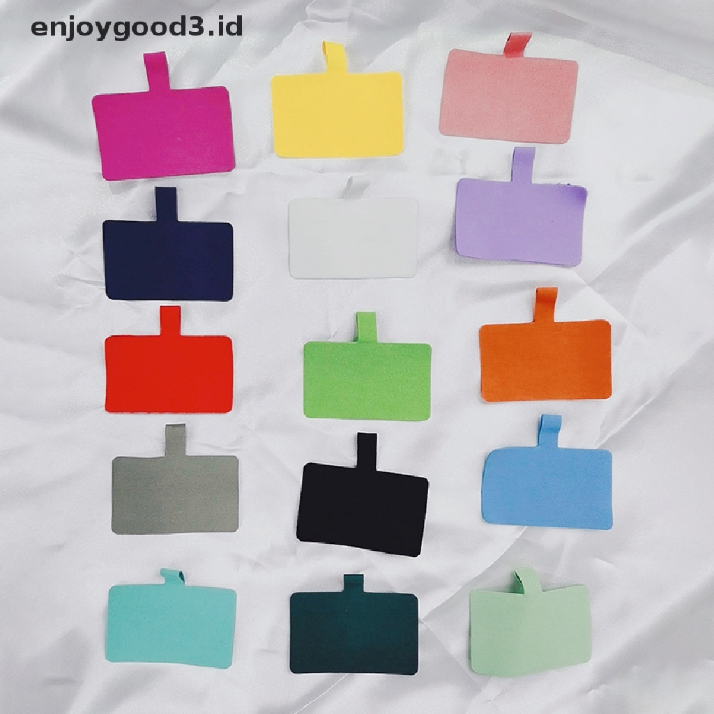 10pcs Kartu Adaptor Kait Tali Ponsel Pengganti Bahan Plastik Transparan