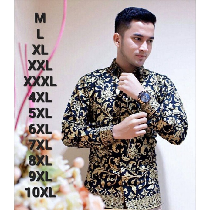 Kemeja batik pria lengan panjang dan lengan pendek bigsize M L XL XXL XXXL 4XL 5XL 6XL 7XL 8XL 9XL 10XL motif prodo seragam