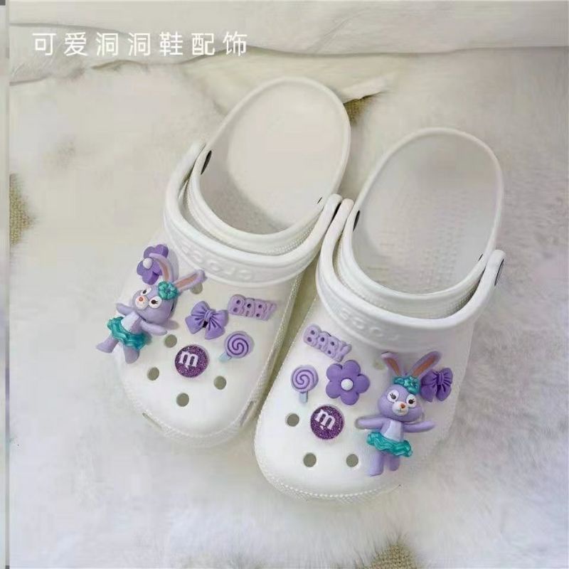 ACCESSORIES SANDAL JIBBITZ 1 Set TOM and JERRY /  BUNNY LILAC / BEAR PINK