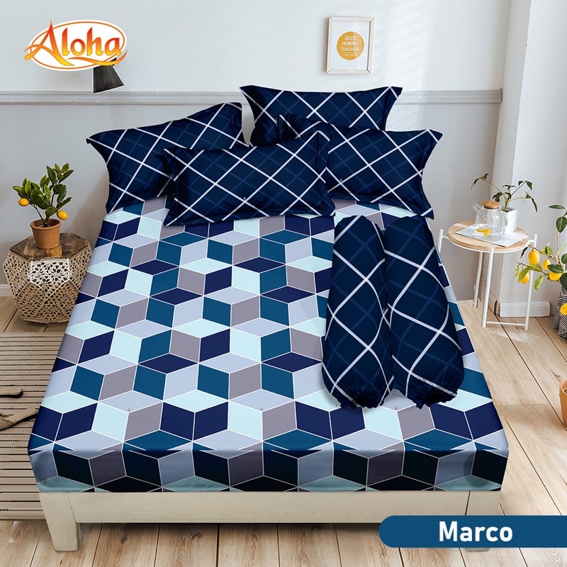 (BISA COD)SPREI INTERNAL ALOHA UK 180*200 CM DIJAMIN TIDAK LUNTUR