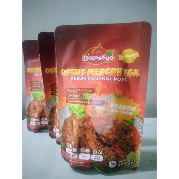 

Bolosego oseng mercon iga sapi 200gr