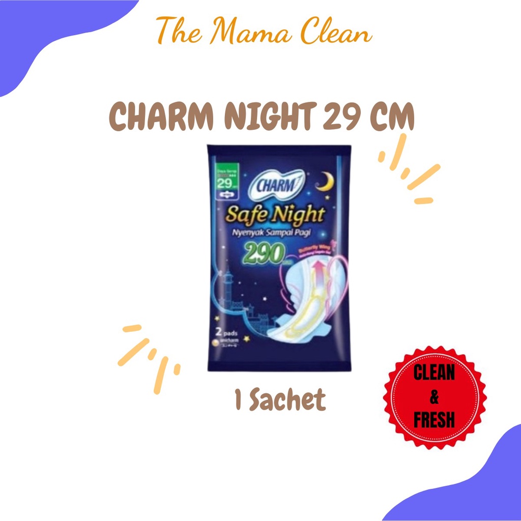 PEMBALUT CHARM MALAM 29CM 1 SACHET ISI 2 PADS