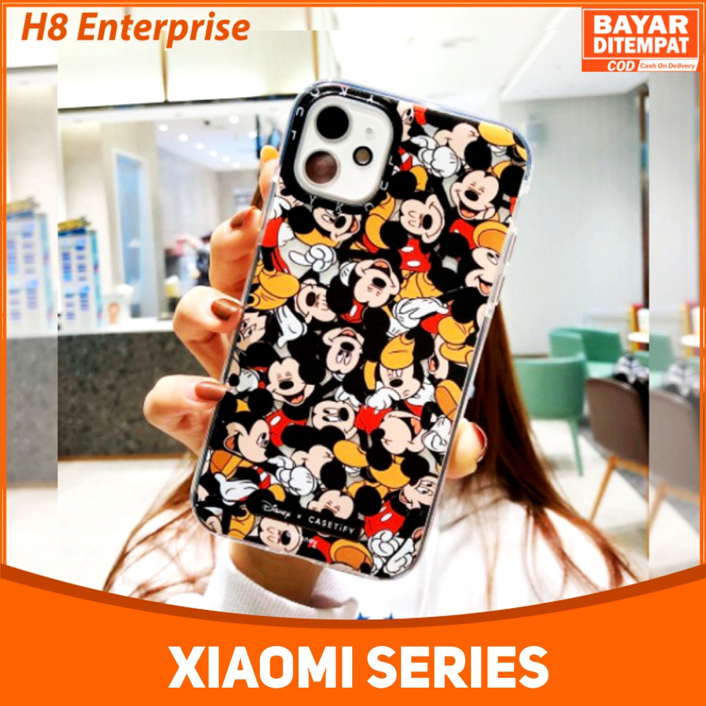 Case Xiaomi Redmi 10 10A Note 10 Note 10S Note 10 5G Note 10 Pro Poxo M3 Pro 5G Poco X3 Pro NFC Softcase Anti Crack Double Color Motif Cute Micky Mouse