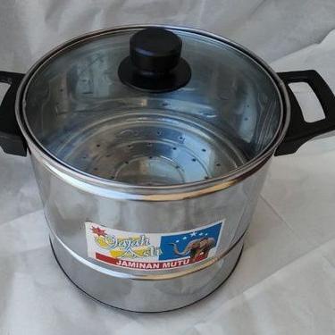 ➱ Dandang nasi/kukus 2kg -2,5kg tutup kaca で