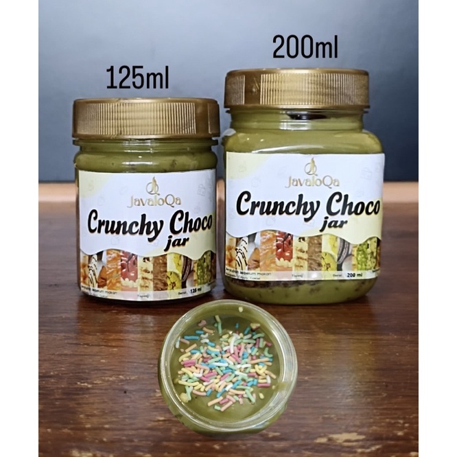 JAVALOQA CRUNCHY CHOCO JAR CRUST MINI 125 ML/ RICE CRISPY COKLAT LUMER MELTED / NYAMNYAM