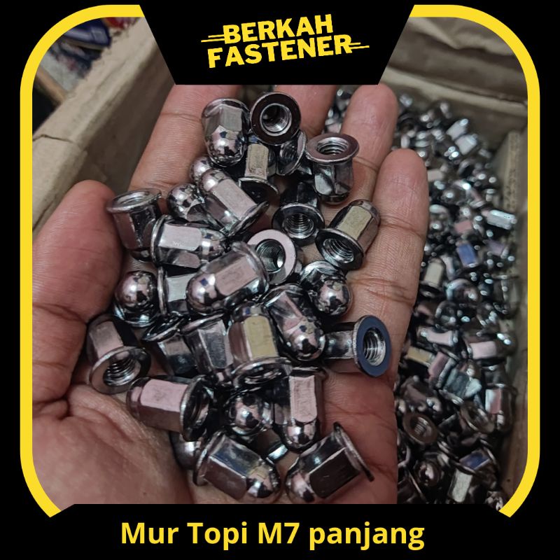 Mur Topi M7 Panjang / Mur Kenalpot Motor Vario, ADV, PCX, Scoopy karbu, Beat Street, Beat New