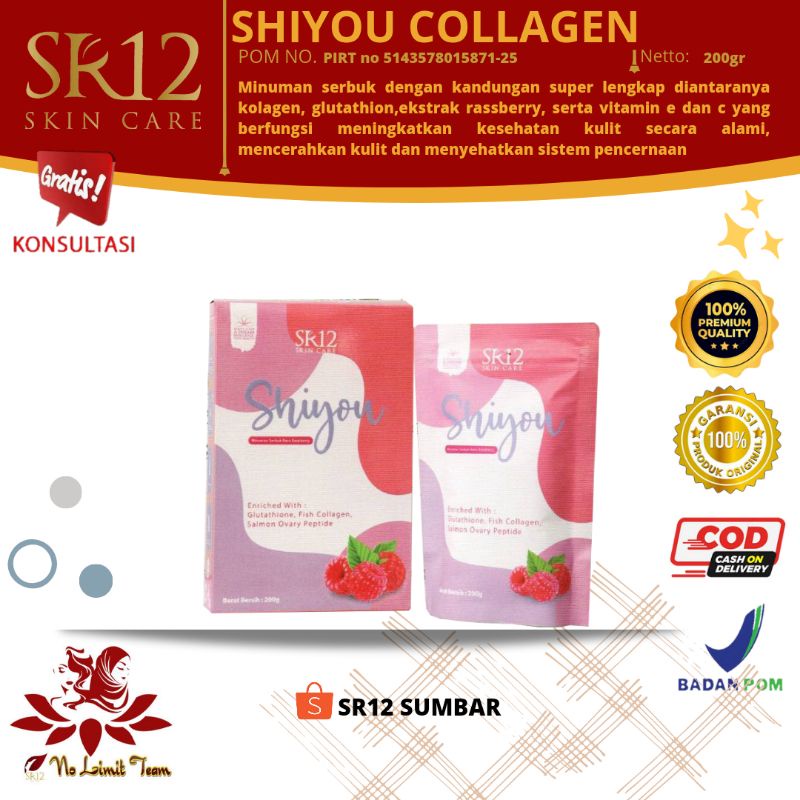 Shiyou collagen SR12, minuman collagen, minuman collagen sr12, minuman collagen halal, minuman colla