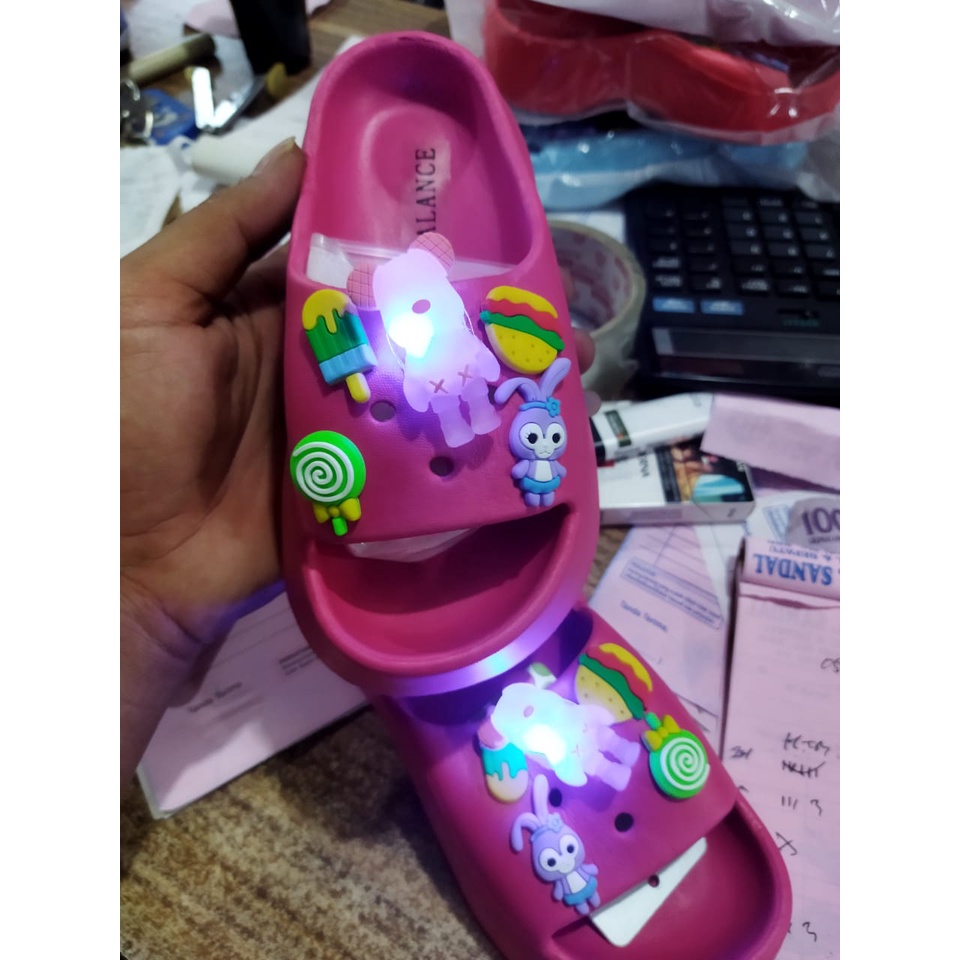 Sandal Anak Sandal Selop Wedges Clog Jelly 6002 (25-30) Wanita Rubber Empuk Eva Rubber