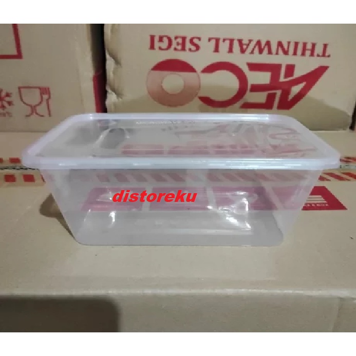 THINWALL SEGI WADAH MAKAN TEMPAT BOX MAKAN MICROWAVE AECO S500 25PCS - AECO S500