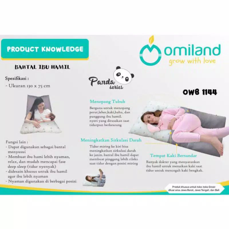 Bantal Ibu Hamil Omiland Panda Series OWB1144