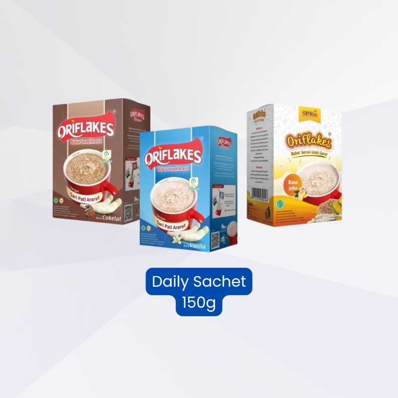 

Oriflakes Quickmeal Daily Bubur Sereal Ararut Siap Saji 150g