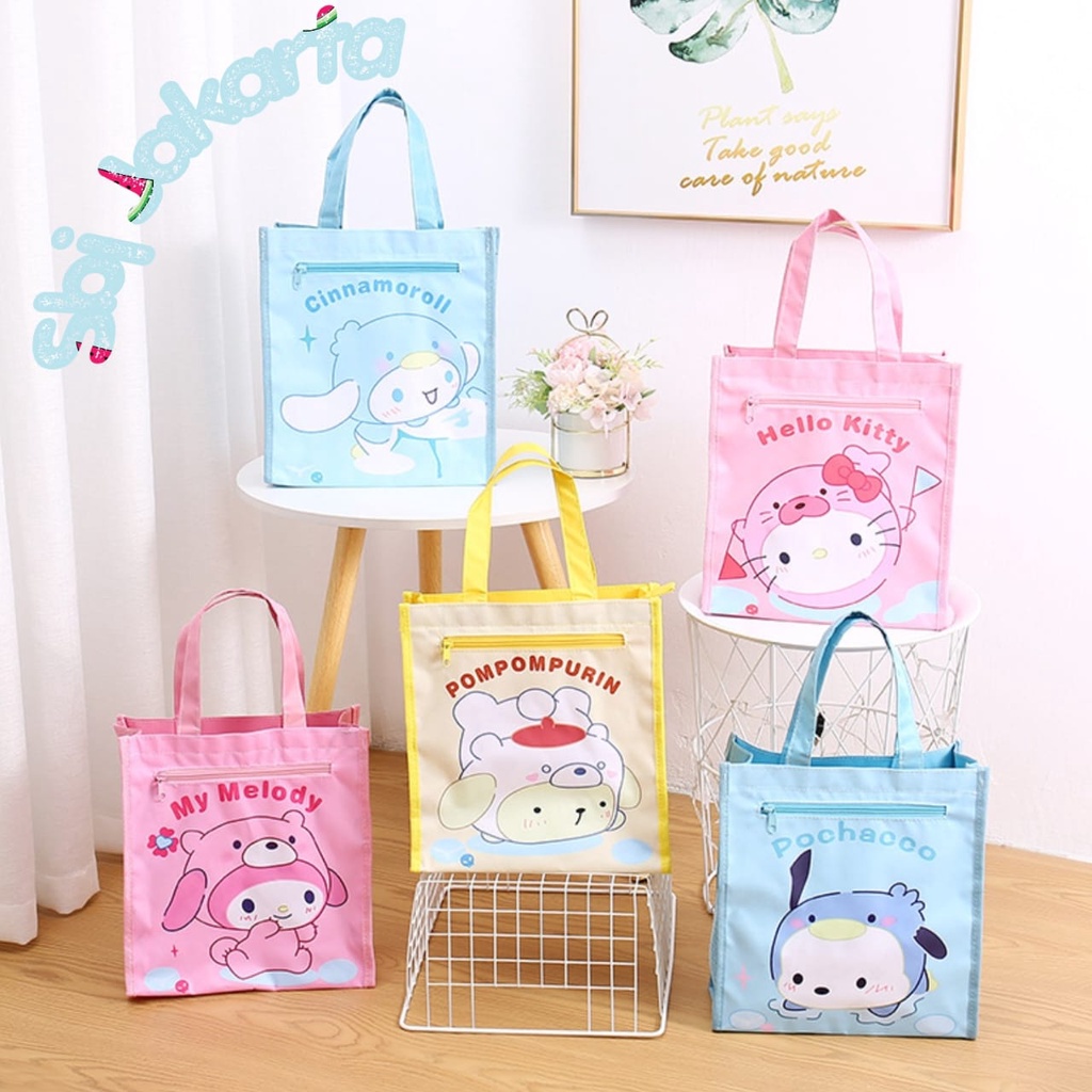 Tas Belajar Tas sekolah Tas Kursus anak Tote Bag MESSENGER BAG sanrio