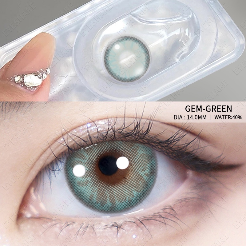 BALI Natural Coloured Big Eye Soft Contact Lens Yearly use Korean Eyes 【COD &amp; ready stock】-1.00 s/d -6.00 Minus Softlens