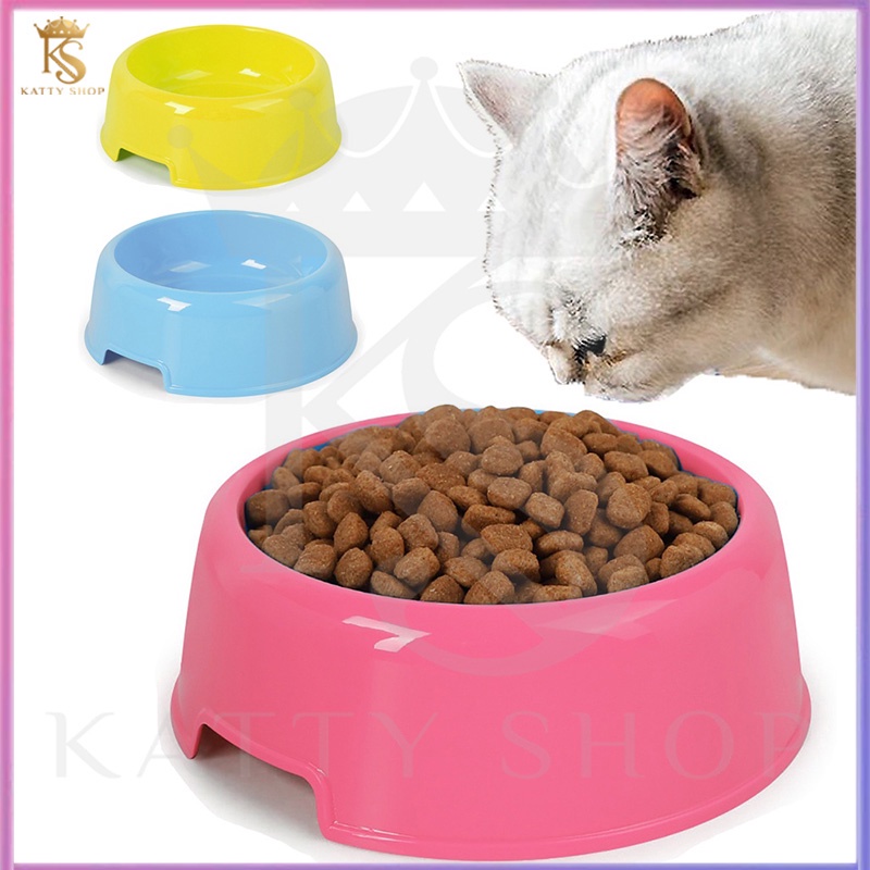 Double bowl pet plastic antiskid cat food dog animal accessories tricolor green blue orange