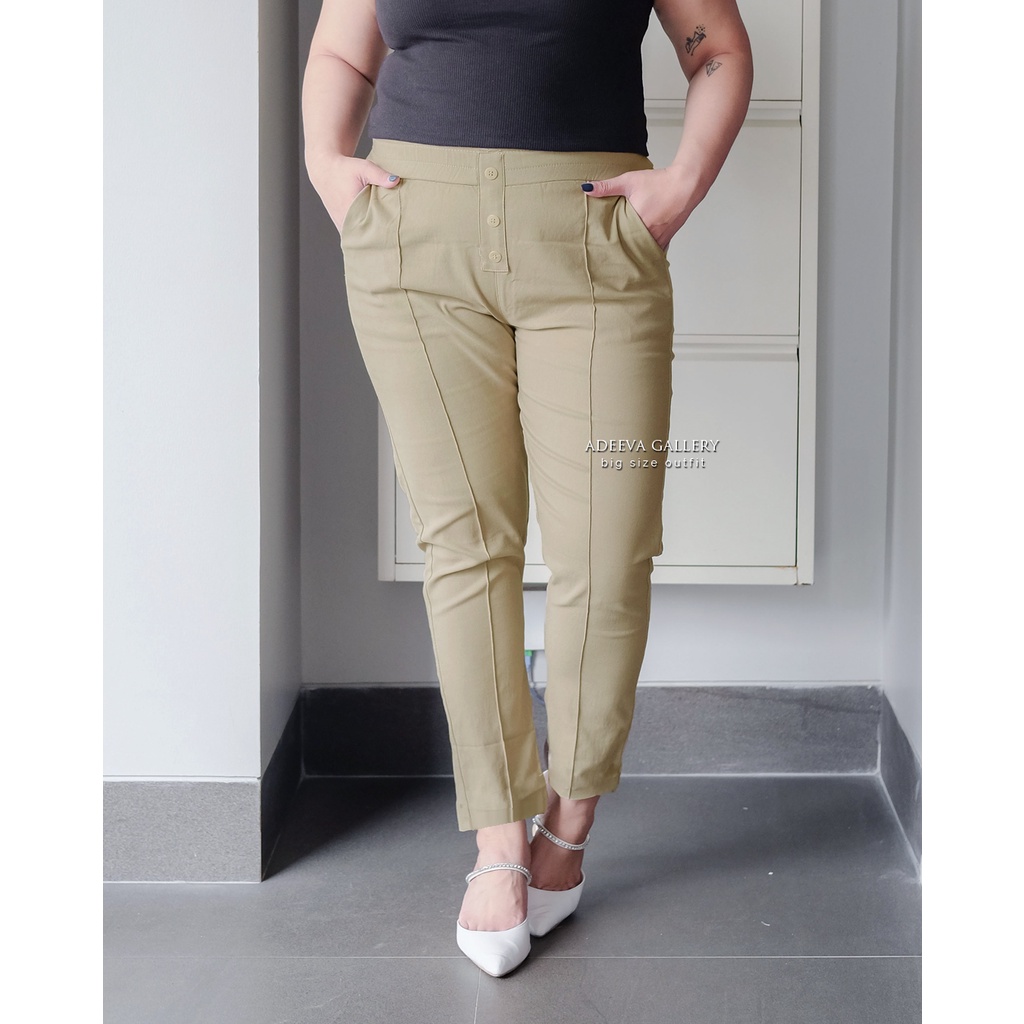 ADEEVA Oishi Pants Jumbo Celana Panjang Wanita Jumbo