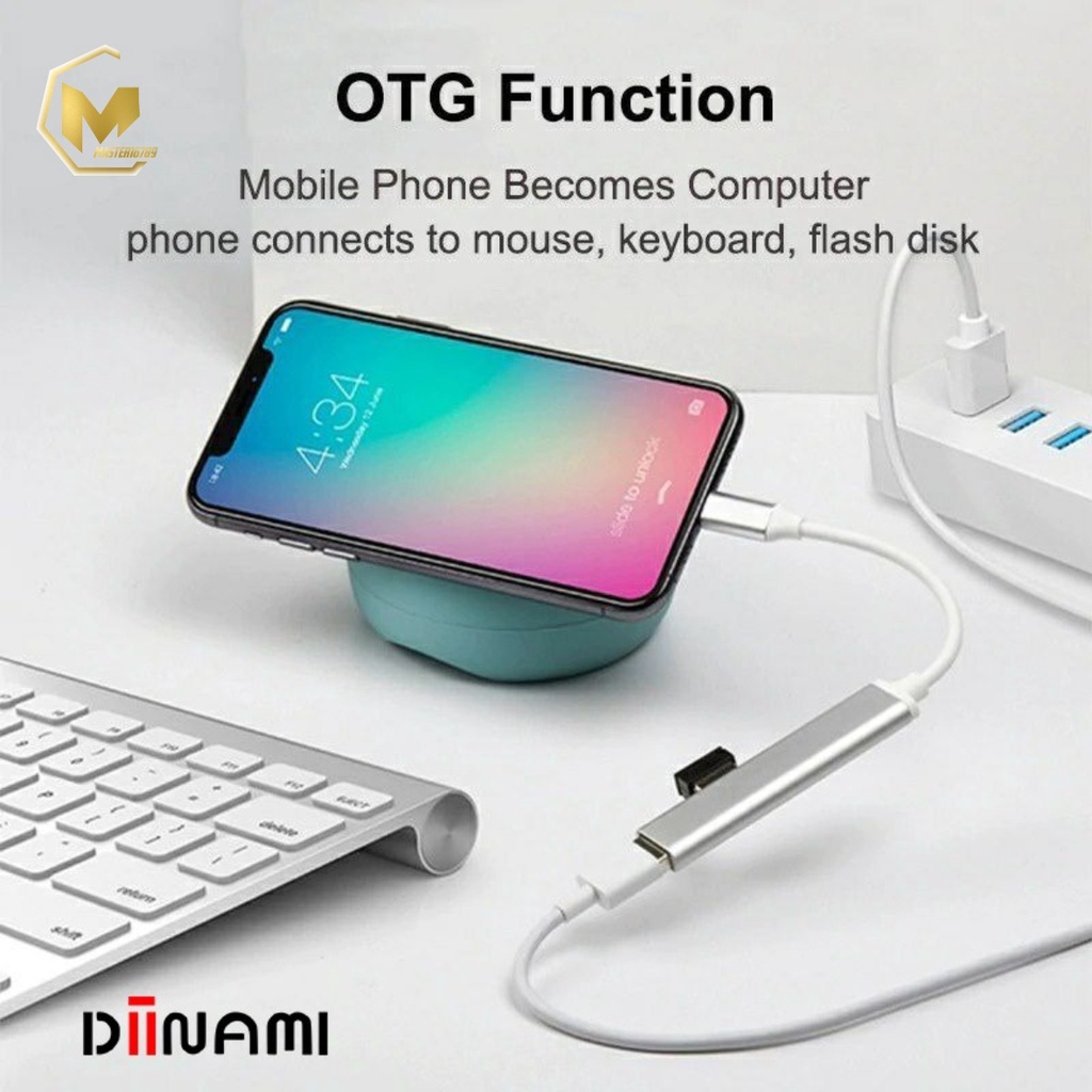 DIINAMI G05 Kabel Adapter USB Hub Type C Cable Multi Port 4 in 1 to USB 3.0 Macbook Air Pro 2020 2021 M1 MA3695