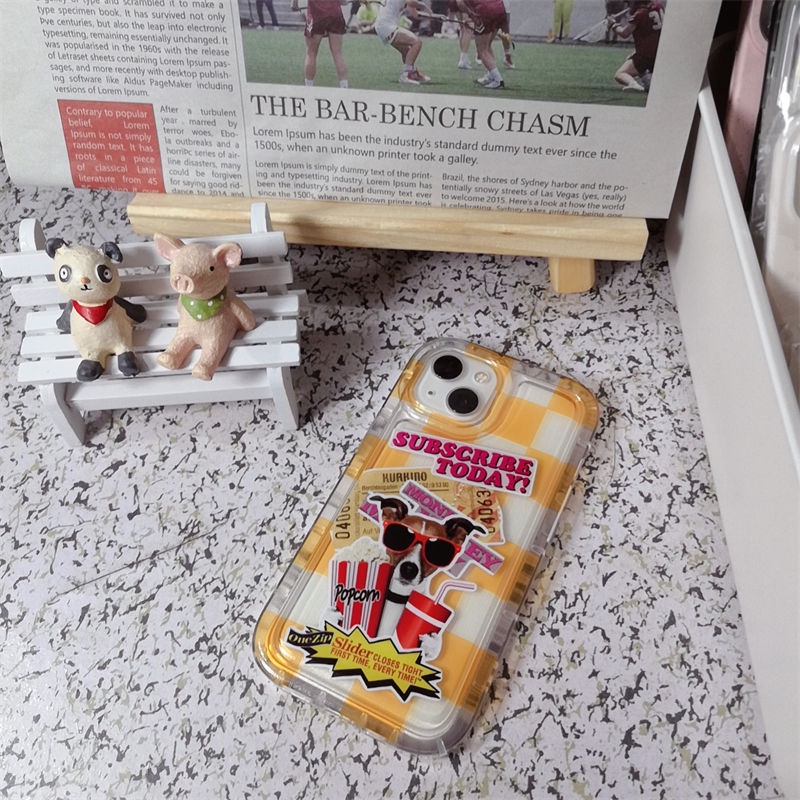 Soft Case Silikon TPU Transparan Motif Anjing Untuk IPhone 14 13 12 11 Pro XS Max XR X 8 7 6 6S Plus