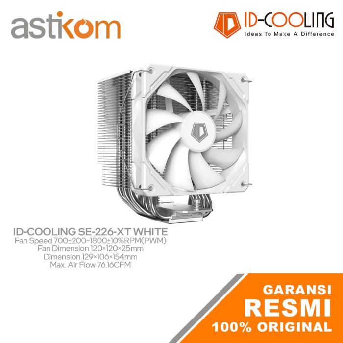 CPU Air Cooler ID-Cooling SE-226-XT White