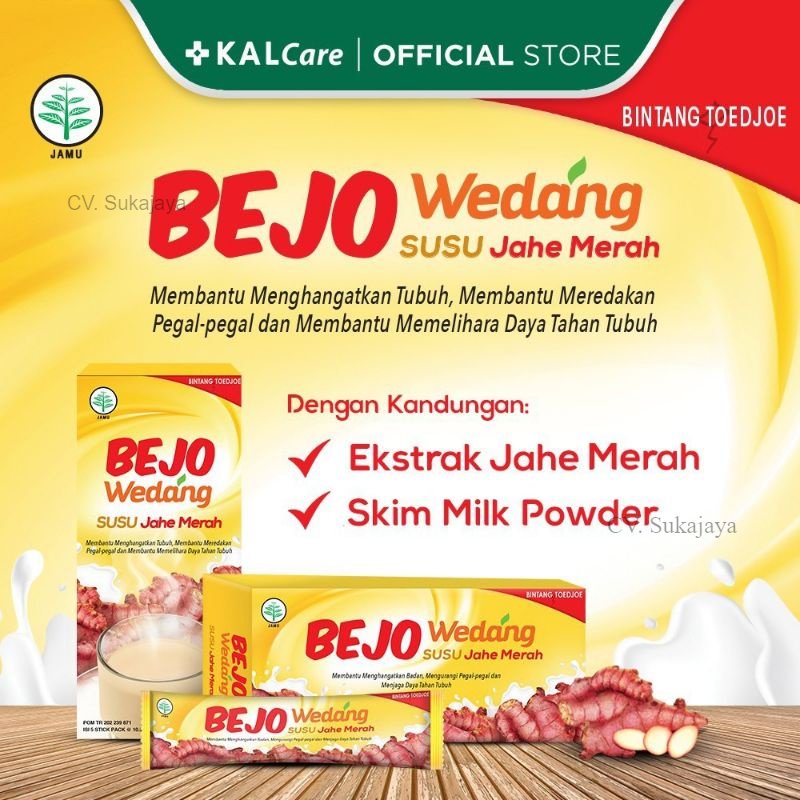 

Bejo Wedang Susu Jahe Merah isi 5's