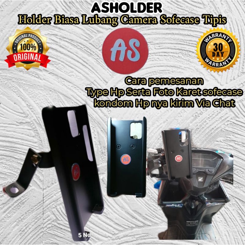 Holder Hp motor,AsHolder Biasa/L.Camera/sofecase Tipis,Phone Holder