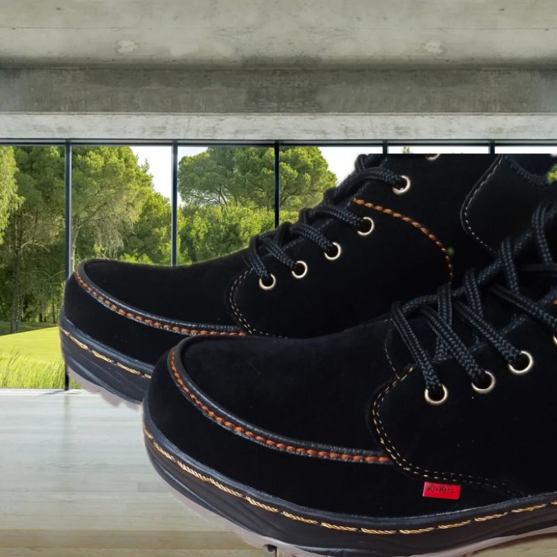 Sepatu pria boot  Sepatu Boots Pria Cowok untuk kerja  Bahan Kulit suede  / Sepatu Buts Laki-laki Sol tpr RT
