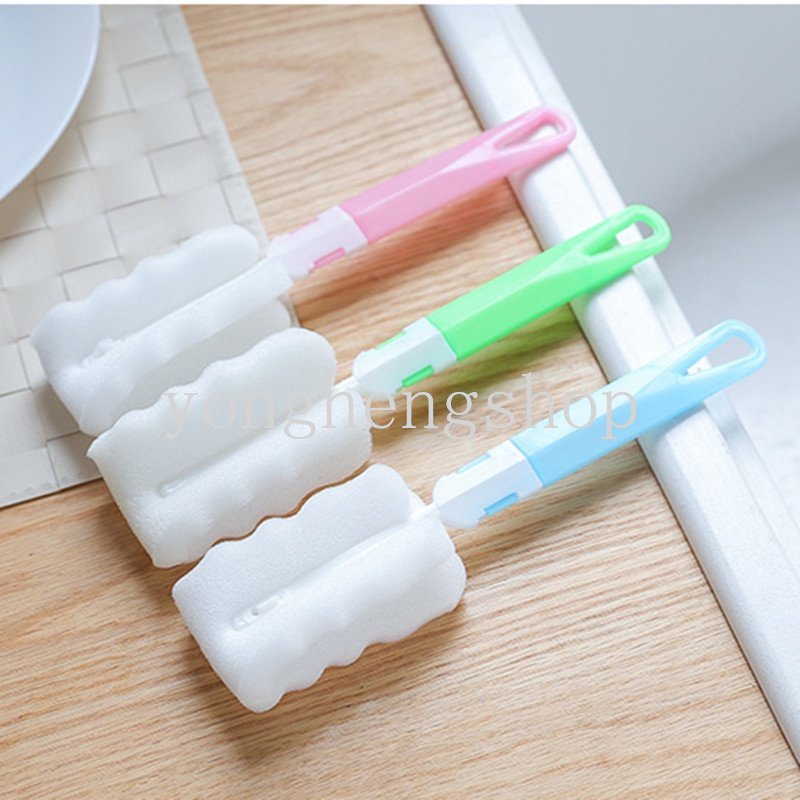 Sikat Spons Dekontaminasi Dengan Gagang Panjang Dapat Dilepas Untuk Mencuci Botol Bayi