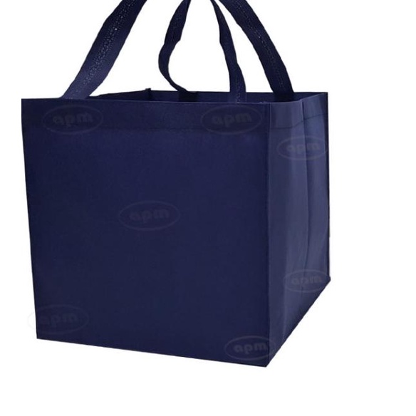 

Tas Spunbond Jahit Ukuran 26x26x26 - Biru Navy