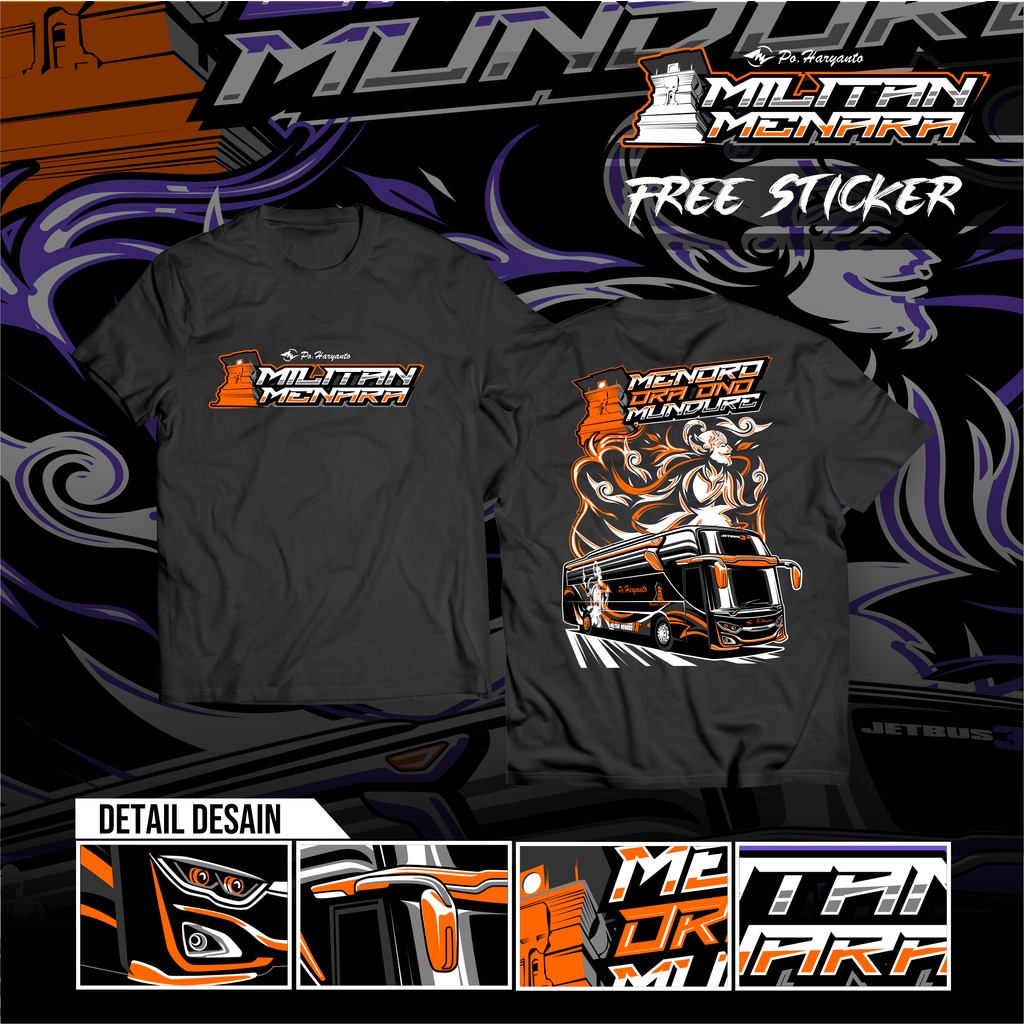 Kaos Baju Bus Bis Mania Bismania Po Haryanto Militan Menara Jetbus Adiputro Mercedes Benz