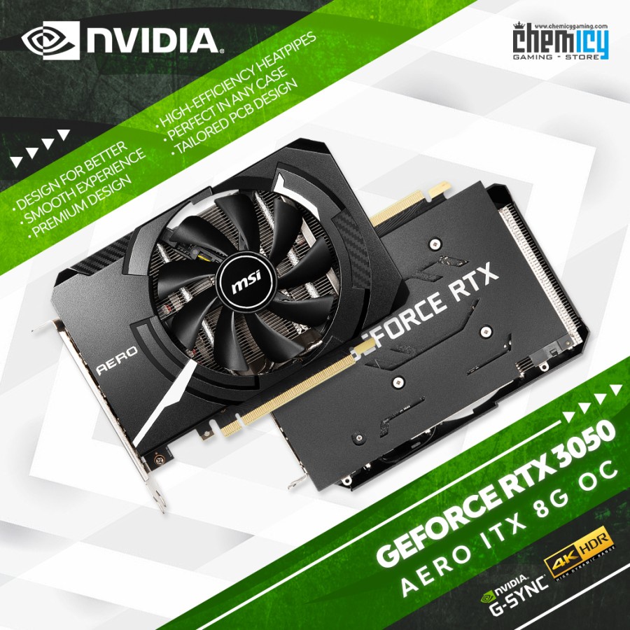 MSI GeForce RTX 3050 AERO ITX 8G OC
