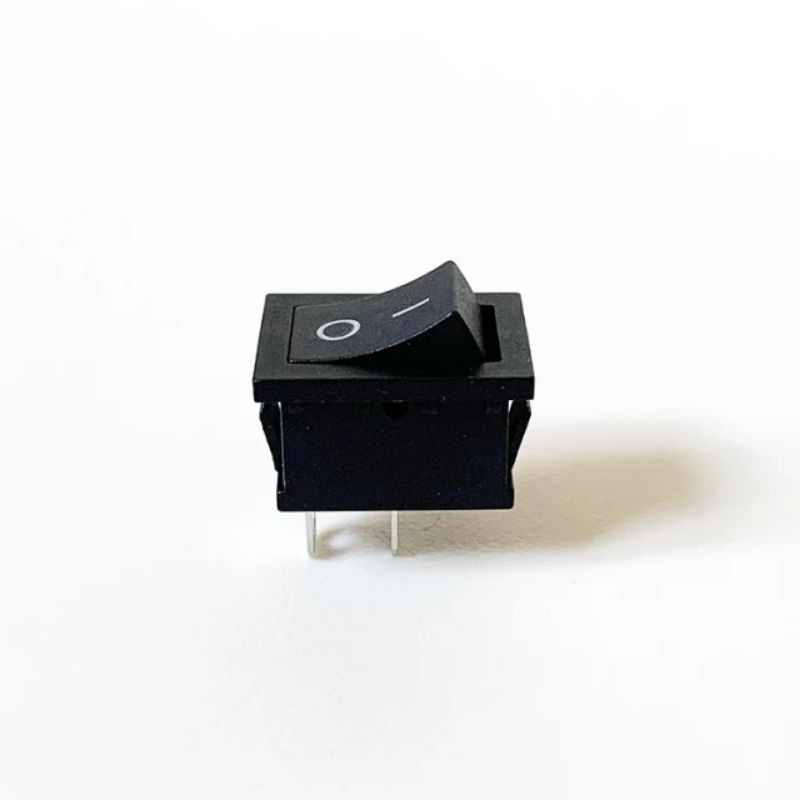 Saklar rocker switch ON-OFF Hitam 2pin - Switch Hitam ON-OFF 2 kaki 21mm x 15mm
