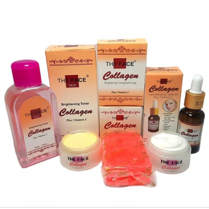 PAKET COLAGEN THE FACE BPOM ORIGINAL 5 IN 1