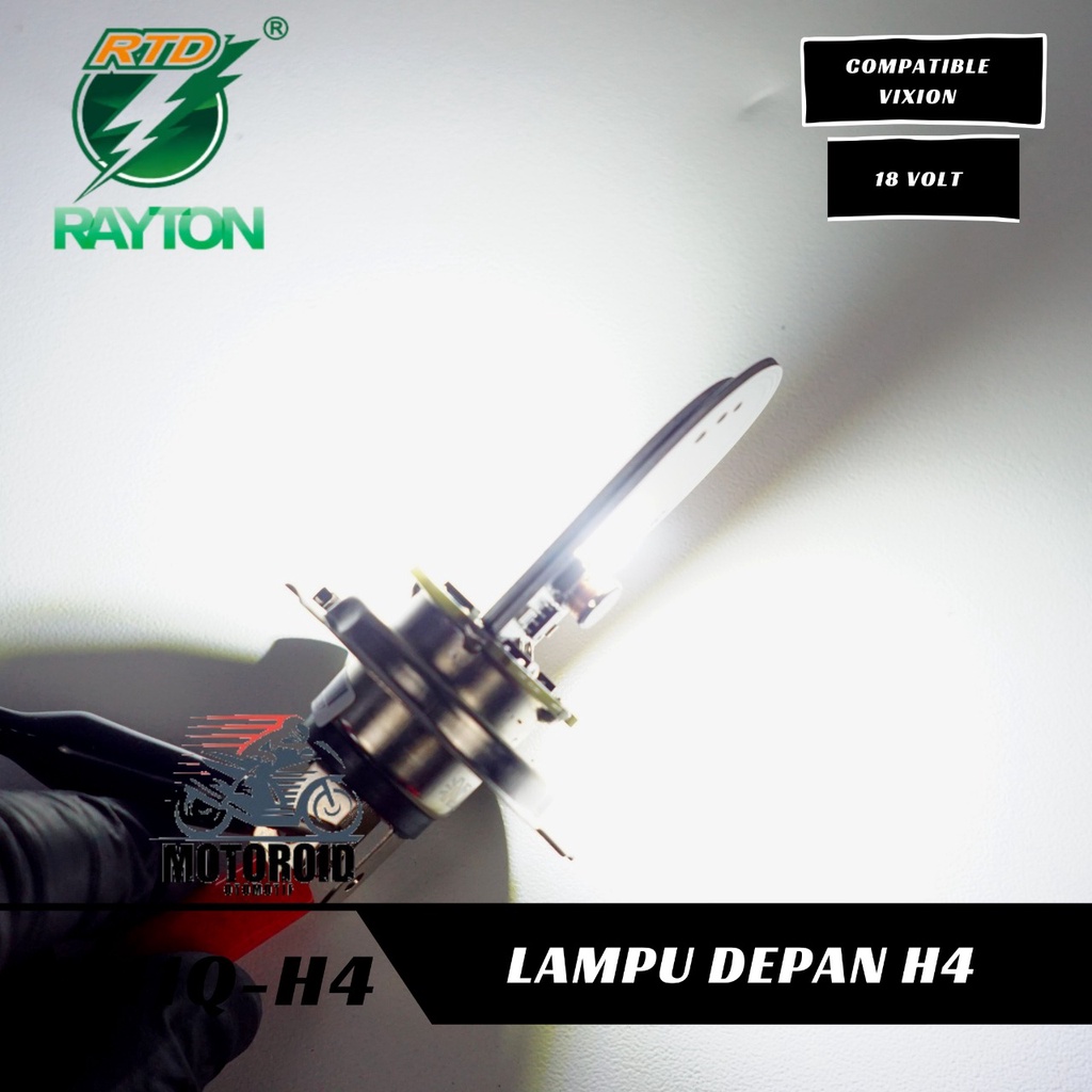 LAMPU MOTOR RAYTON M11Q LED H4 KAKI VIXION BOHLAM HEAD LAMP RTD M11Q H4 ACDC