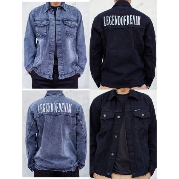 Jaket Jeans Legend Of Denim Pria // Jaket Jeans Denim Distro Premium