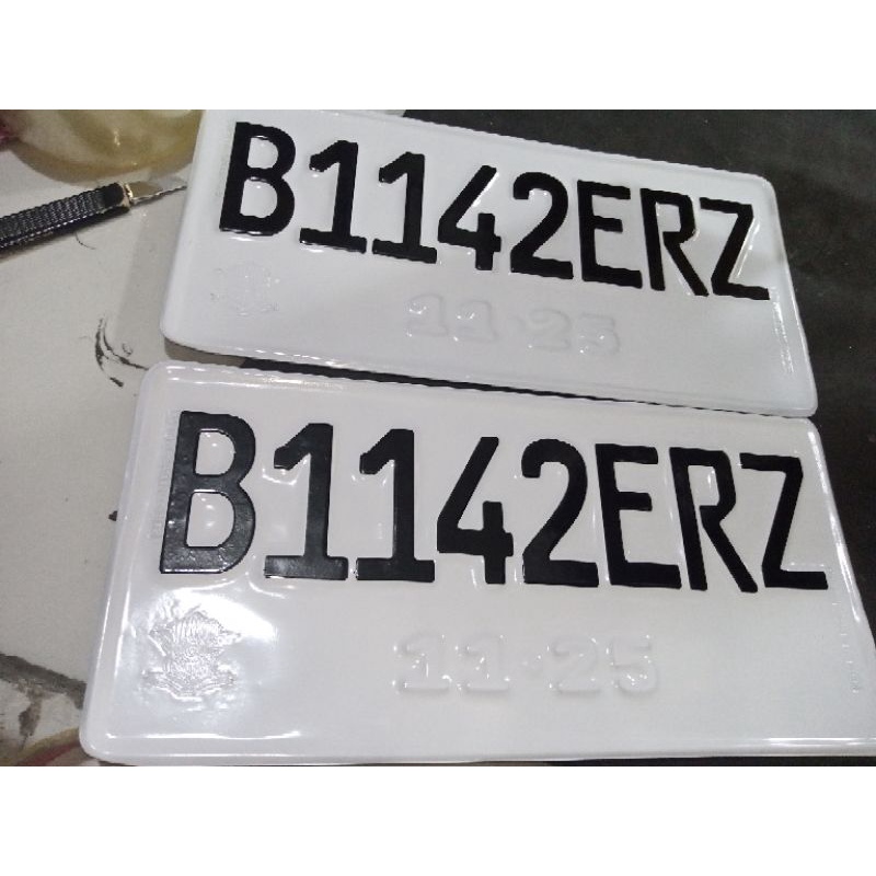 plat mobil JDM FONT BARU (satuan) ukuran 16x33cm