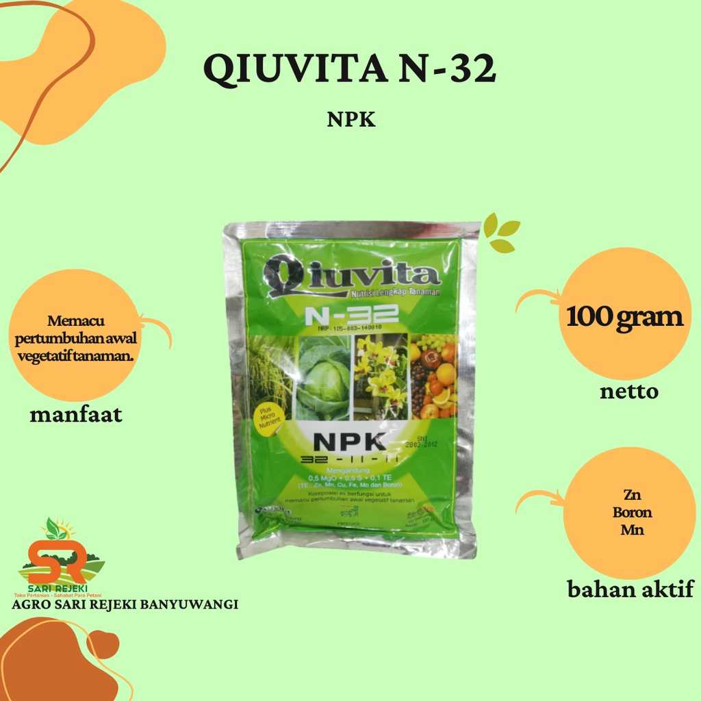 QIUVITA N-32 100 GRAM NPK