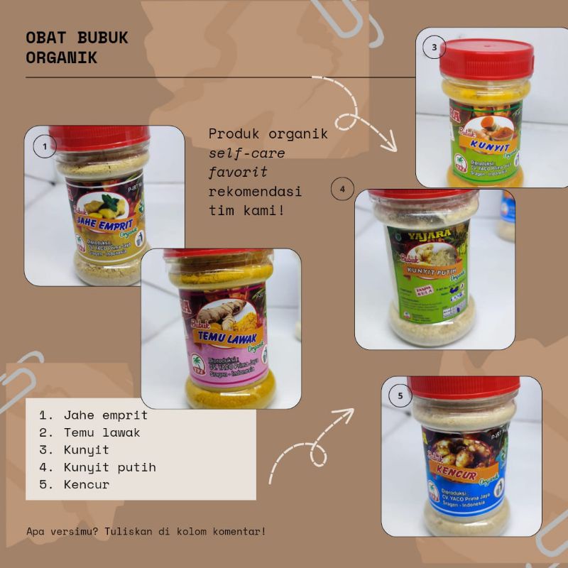 

OBAT BUBUK ORGANIK