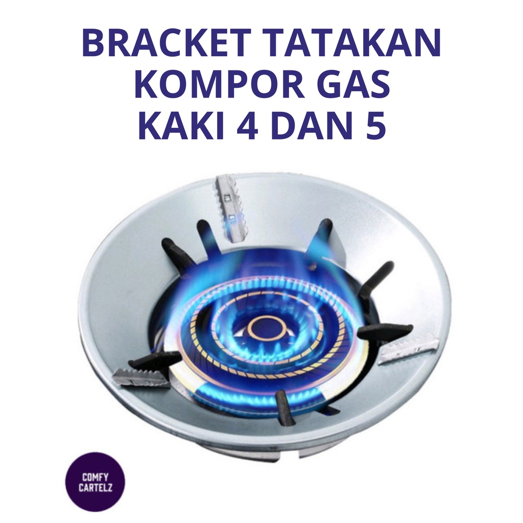 BRACKET KOMPOR GAS KAKI 4/5 ALAS DUDUKAN KOMPOR WAJAN PANCI ANTI ANGIN ANTI SLIP