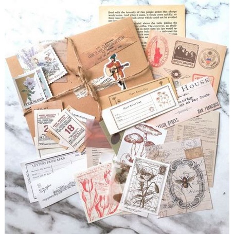 

Jurnal Journaling Kit Basic Ephemera Pack - Paket Pemula Bujo Ephemera