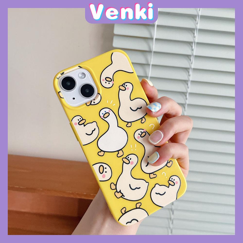 Case iPhone 14 Pro Max TPU Soft Case Cartoon Cute Duck Glossy Yellow Candy Case Camera Protection Shockproof For iPhone 14 13 12 11 Plus Pro Max 7 Plus X XR