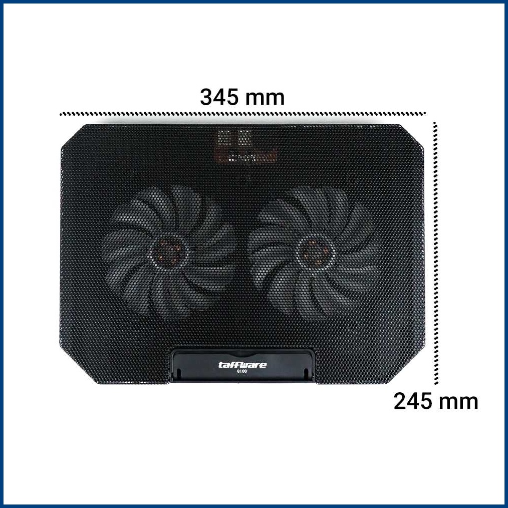 Cooling Pad Laptop Stand Adjustable Speed Double Fan 125mm - Q100