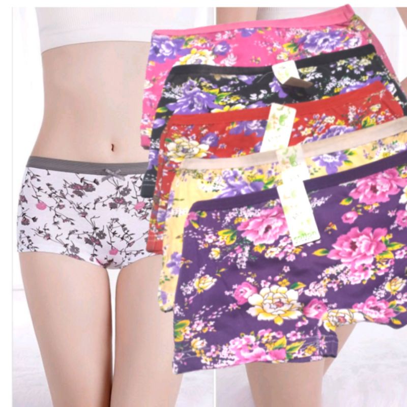 celana dalam wanita short pant import all size fit to L bahan tebal dan lembu