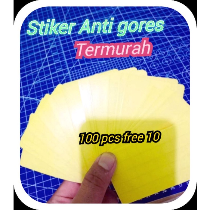 

100 pcs+10 Stiker Anti gores KTP,SIM,BPJS,,NPWP,id card dll.