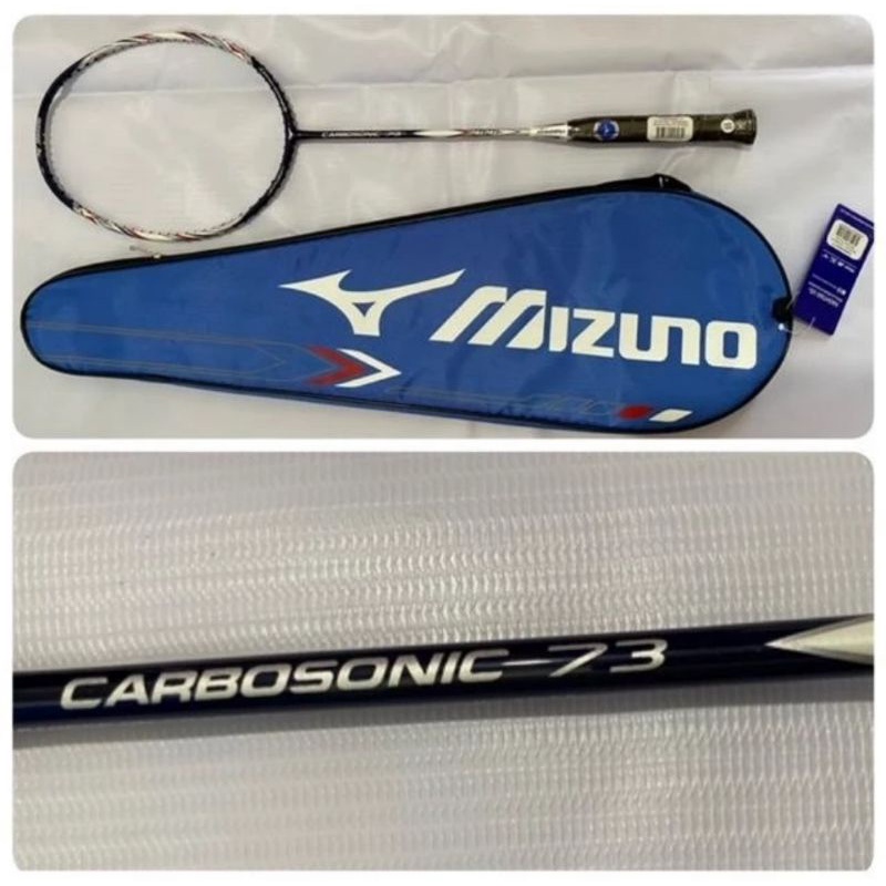 Raket Badminton Mizuno Carbosonic 73 Original + Tas + Grip
