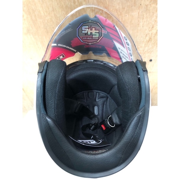 Helm kyoto merk GTX solid putih visor flat