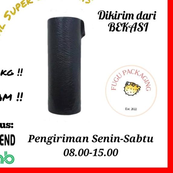 

Bubble Wrap Roll 125CM X 50M - Hitam & Bening - 2.4KG, Putih