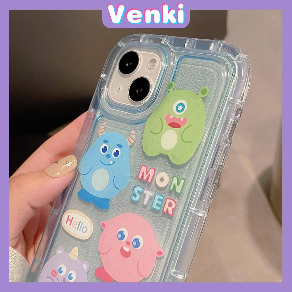 Case For iPhone 14 Pro Max TPU Soft Jelly Airbag Case Cartoon Cute Monster Case Camera Protection Shockproof For iPhone 14 13 12 11 Plus Pro Max 7 Plus X XR