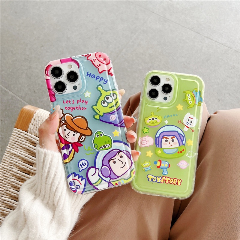 Soft Case TPU Transparan Desain Buzz Lightyear Toy Story Untuk IPhone 14 13 12 11 Pro Max