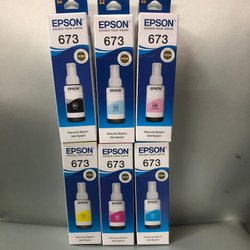 Tinta T673 epson black, cyan, yellow, magenta, light cyan, light magenta